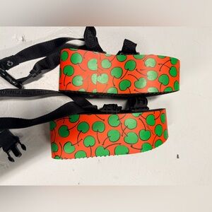 Moschino Cherry Platform Ribbon Sandals Size 36 US 6 or 6.5